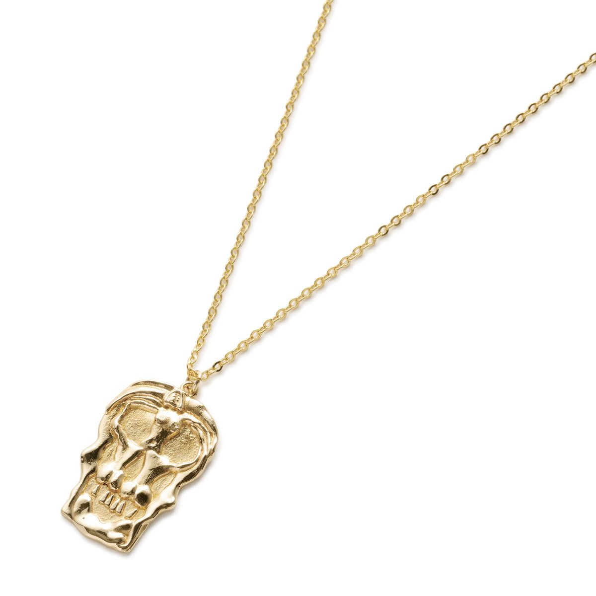 アクセサリー HELLRAZOR NECKLACE 10K GOLD SKULL1951 NECKLACE - 10K GOLD – Hellrazor Online