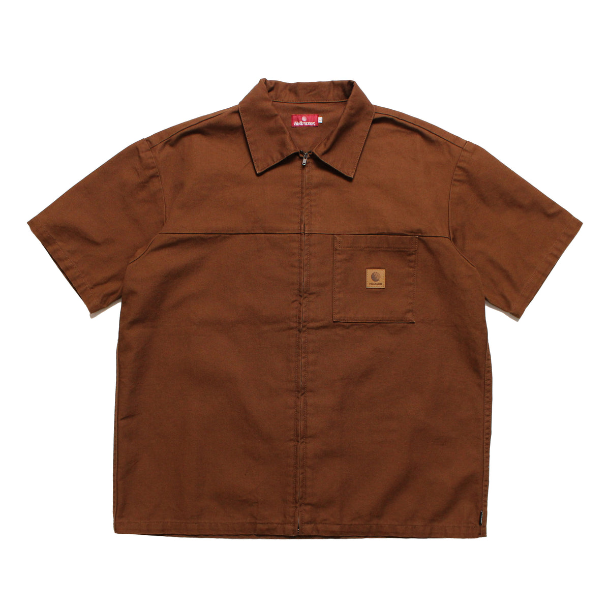 トップス HELLRAZOR Duck Vest DUCK ZIP SHIRT - WALNUT – Hellrazor Online