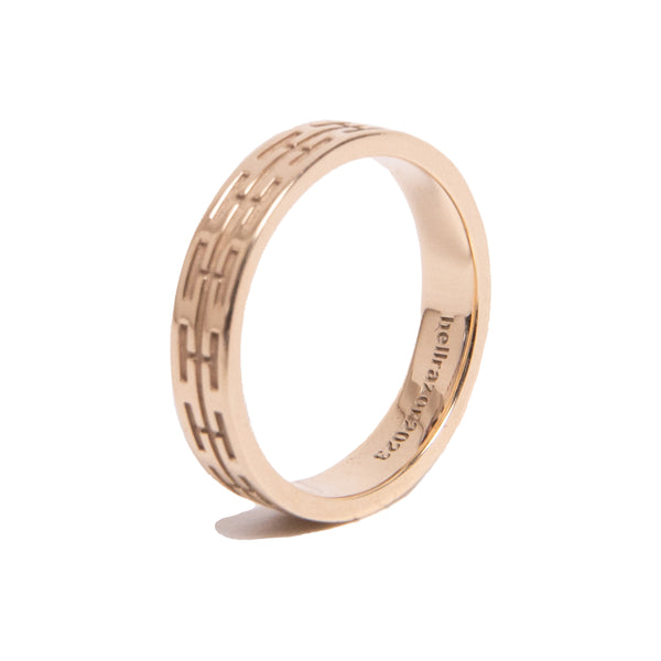 H CHAIN RING - 10K GOLD