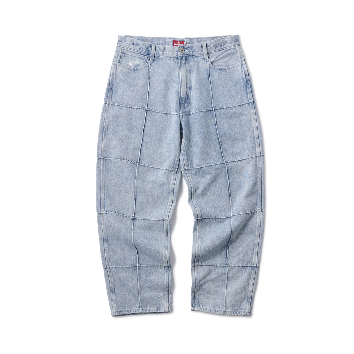 BLOCK BAGGIE DENIM PANTS- LIGHT INDIGO – Hellrazor Online