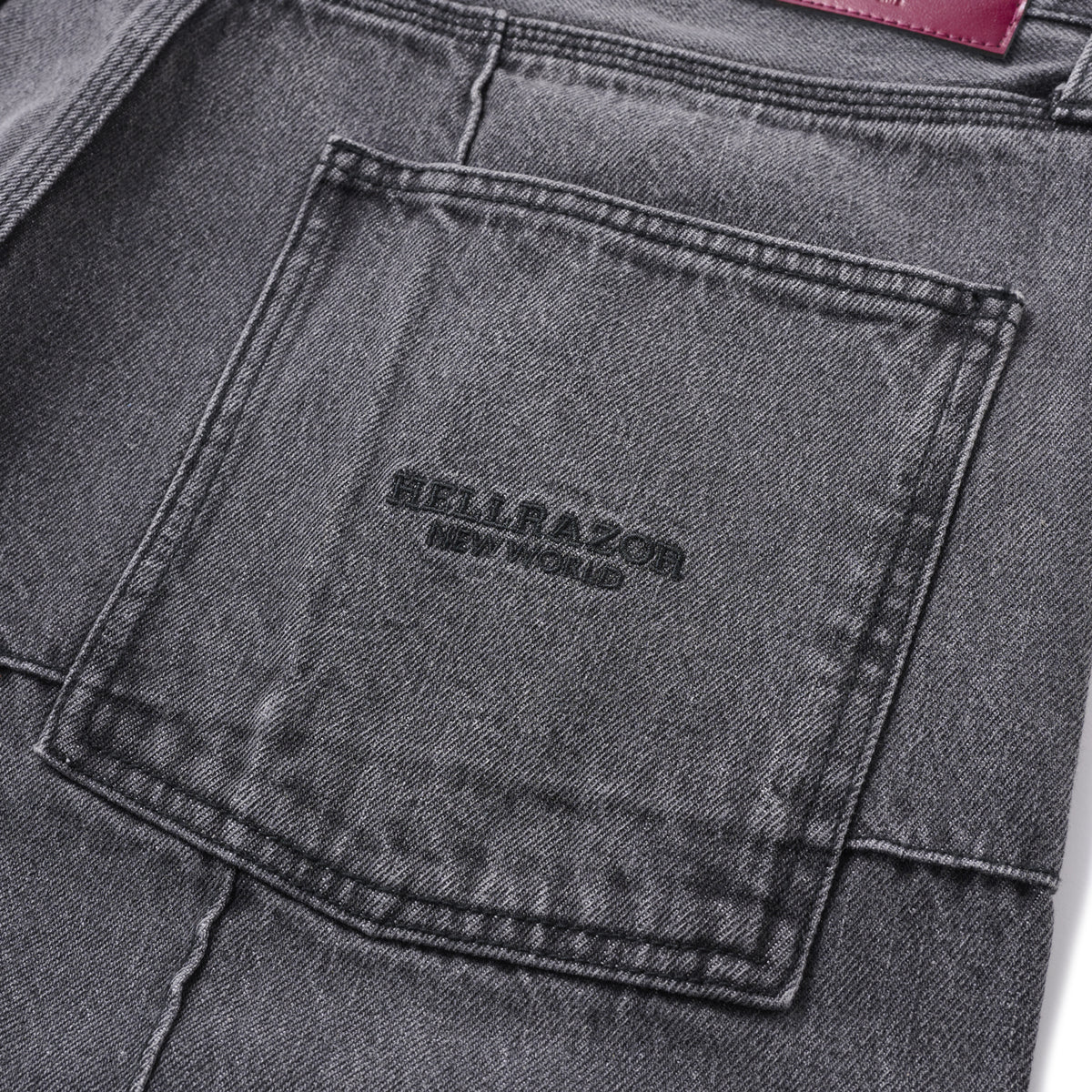 パンツ HELLRAZOR BLOCK BAGGIE DENIM PANTS BLOCK-BAGGIE-DENIM-