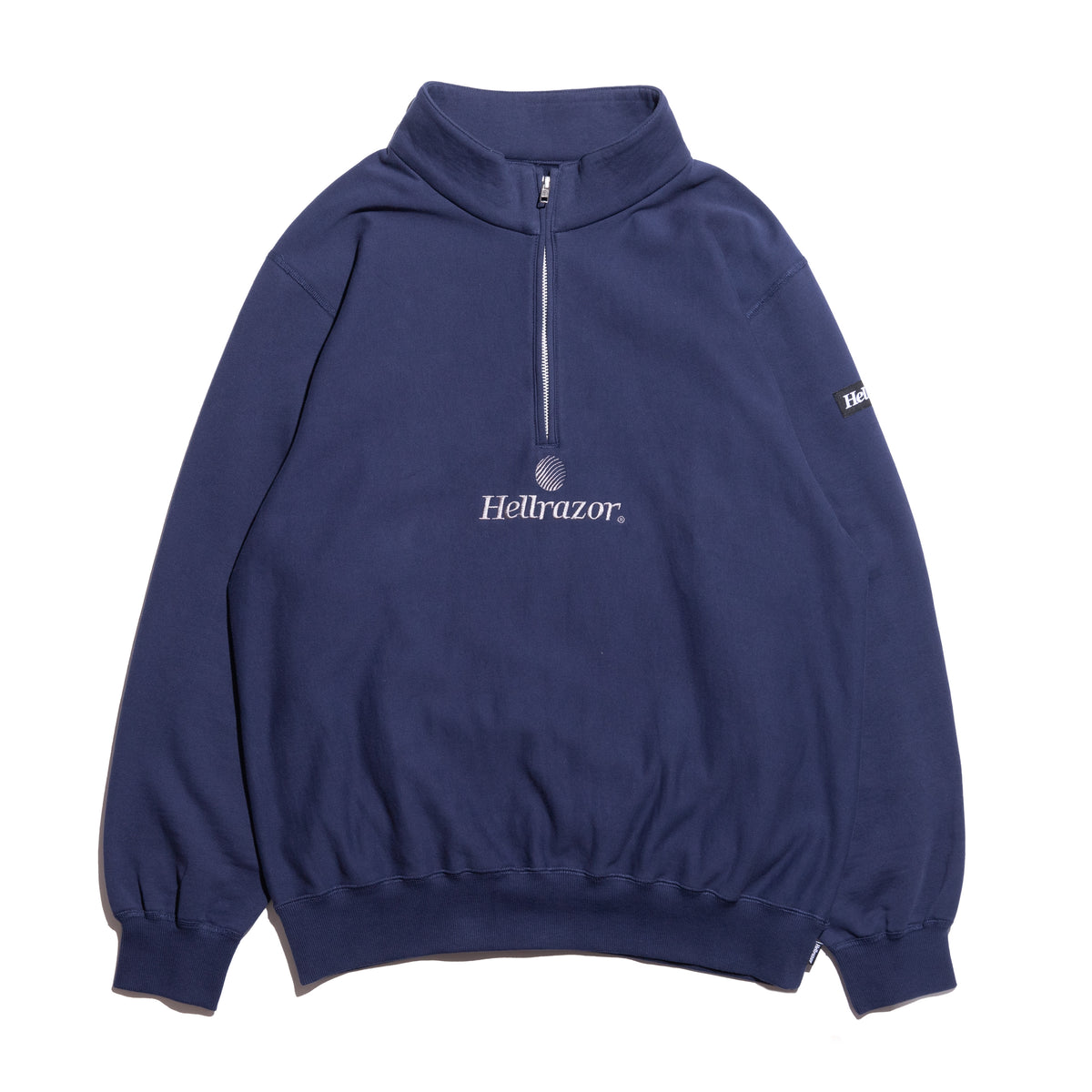 TRADEMARK HALF ZIP PULLOVER - NAVY – Hellrazor Online