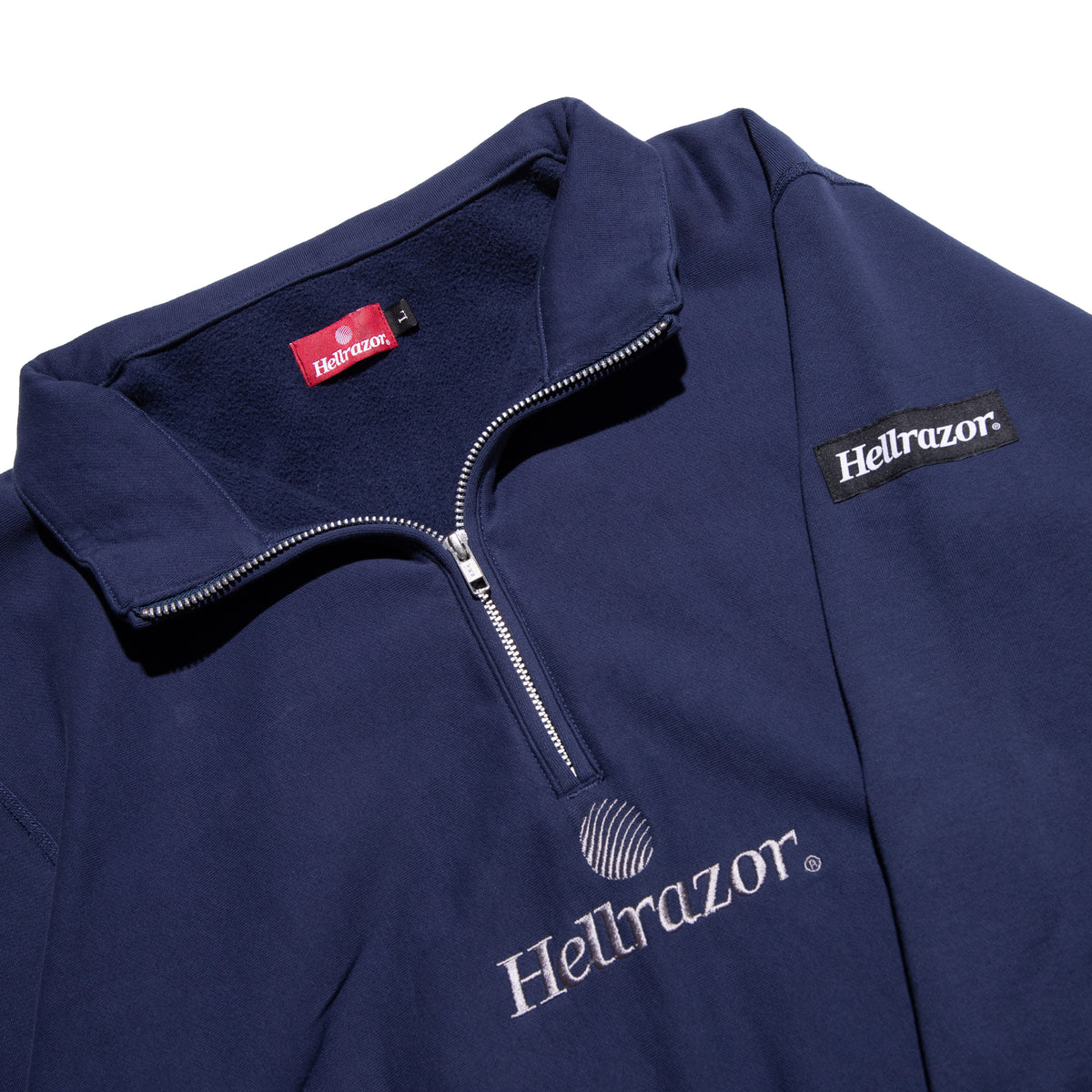 TRADEMARK HALF ZIP PULLOVER - NAVY – Hellrazor Online