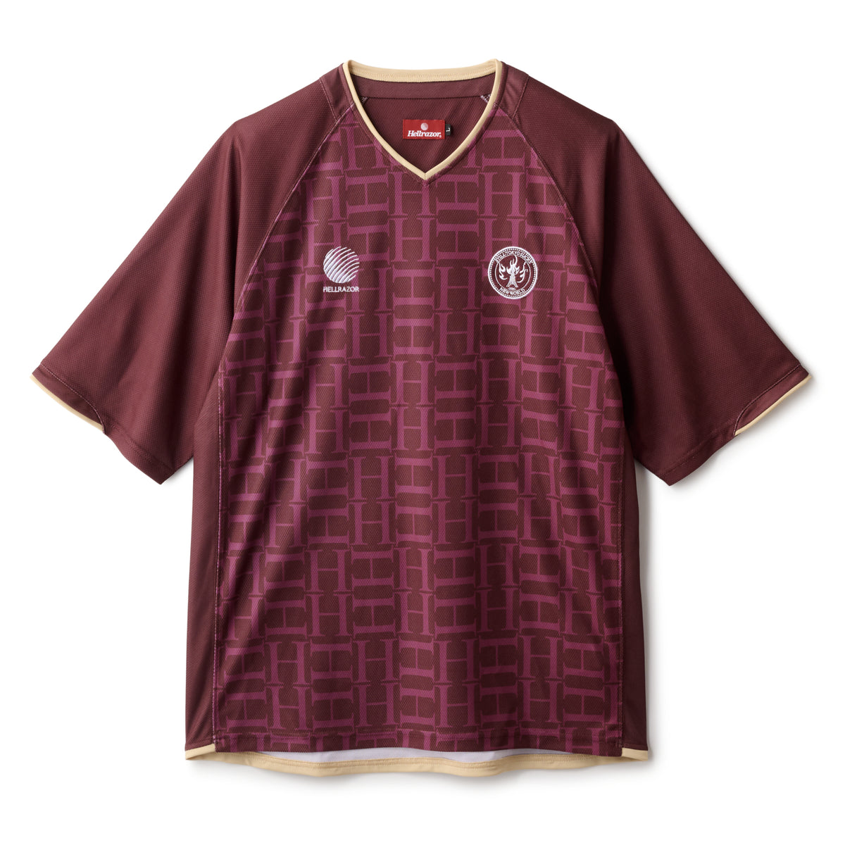 HRZ SOCCER JERSEY - BURGUNDY / HELLRAZOR – Hellrazor Online