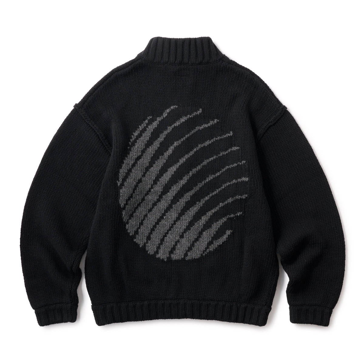 *p(R)ojectR®︎ Logo Knit Sweater LOGO FULL ZIP KNIT - BLACK – Hellrazor Online