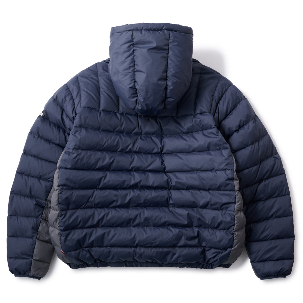 LOGO PULLOVER HOODED DOWN JACKET - NAVY/GREY – Hellrazor Online