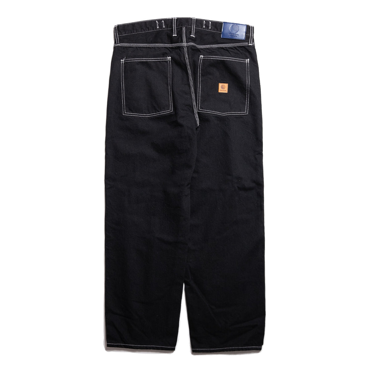 BAGGIE COLOR DENIM PANTS - BLACK