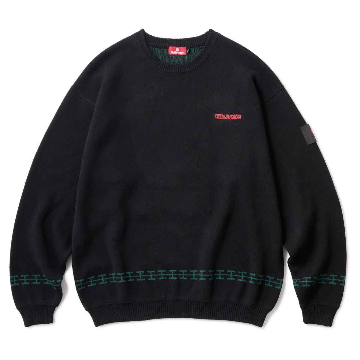 ALL TO MY PEOPLE CREW KNIT - BLACK – Hellrazor Online