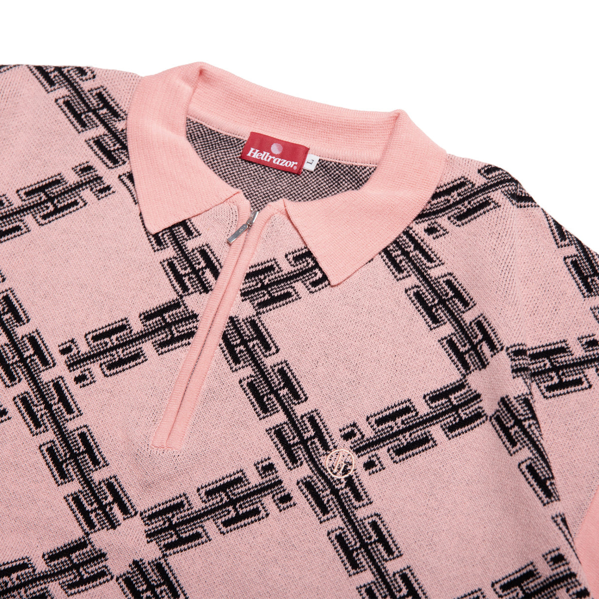 HR CORPS KNITTED POLO SHIRT - PINK