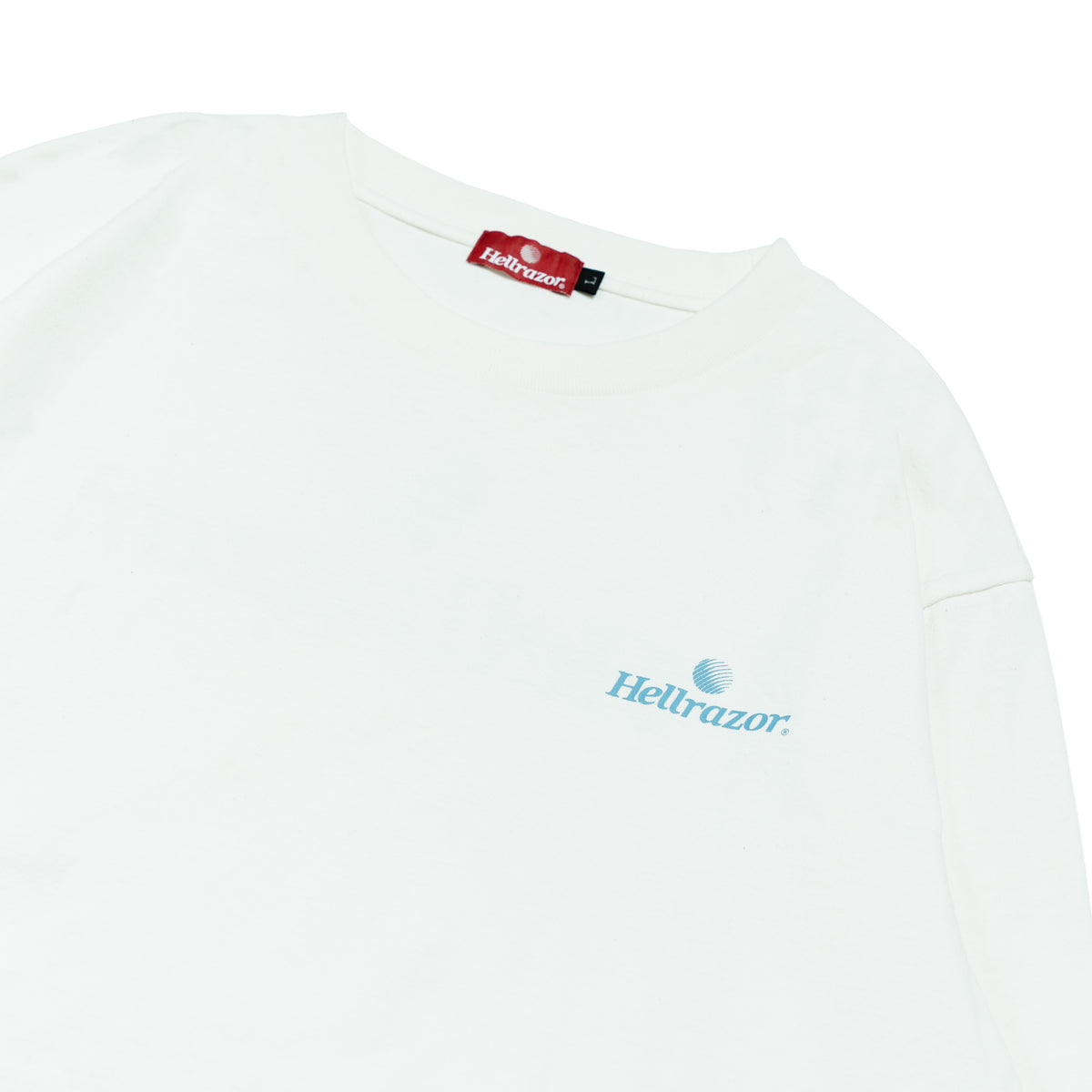 TRADEMARK LOGO L/S SHIRT - WHITE – Hellrazor Online