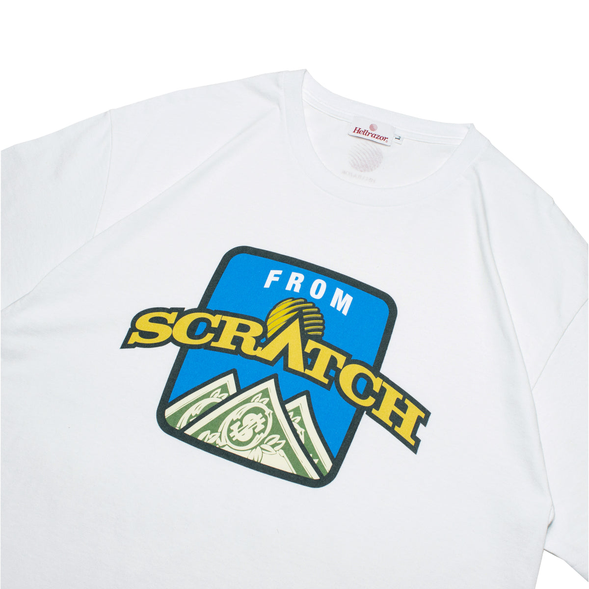 HELLRAZOR x SCRATCH NICE FROM SCRATCH SHIRT - WHITE