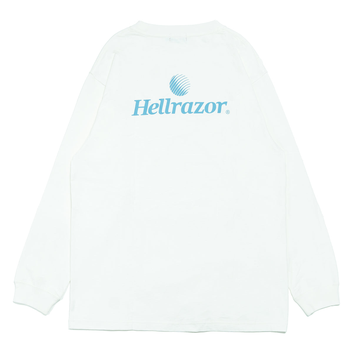 TRADEMARK LOGO L/S SHIRT - WHITE – Hellrazor Online