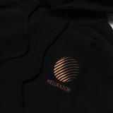 LEAF PAISLEY LOGO PULLOVER HOODIE - BLACK