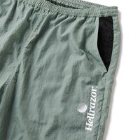 TRADEMARK LOGO NYLON PANTS with VENTILATION - SLATE