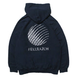 LEAF PAISLEY LOGO PULLOVER HOODIE - NAVY BLUE