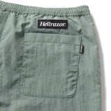 TRADEMARK LOGO NYLON PANTS with VENTILATION - SLATE