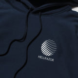 LEAF PAISLEY LOGO PULLOVER HOODIE - NAVY BLUE