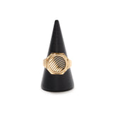 LOGO RING with ONYX - 10K GOLD