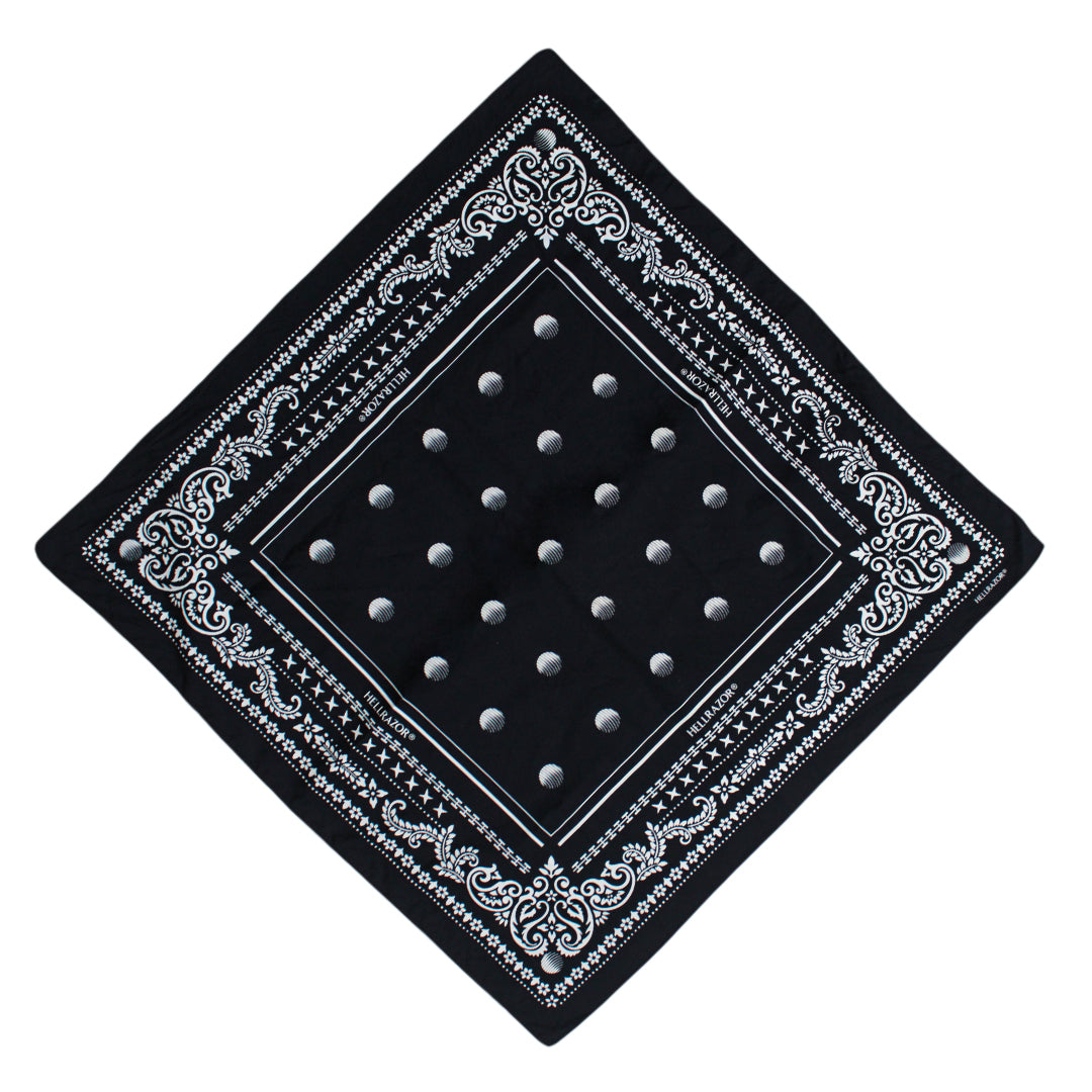 LEAF PAISLEY BANDANA - NAVY BLUE – Hellrazor Online