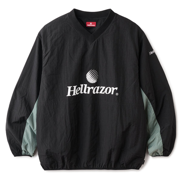 TRADEMARK LOGO PULLOVER JACKET - BLACK