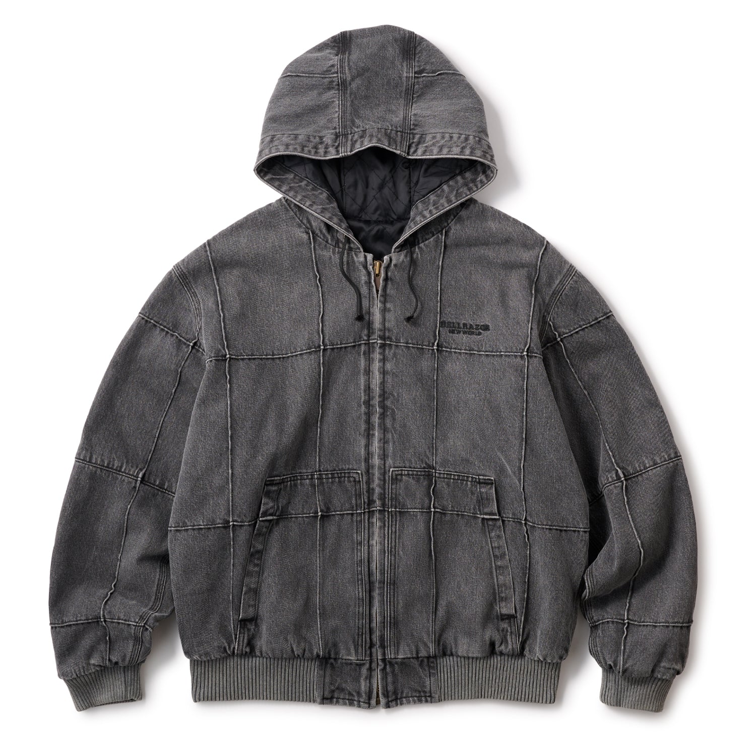 Hellrazor ダークデニムジャケット BLOCK DENIM JACKET - DARK BLACK – Hellrazor Online