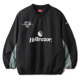 TRADEMARK LOGO PULLOVER JACKET - BLACK