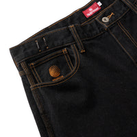 BAGGIE DENIM PANTS - ONE WASH BLACK