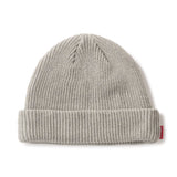 SOLID COTTON BEANIE - LIGHT GREY