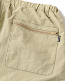 COLLEGE LOGO NYLON PANTS with VENTILATION - BEIGE
