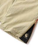 COLLEGE LOGO NYLON PANTS with VENTILATION - BEIGE
