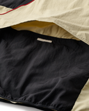 COLLEGE LOGO NYLON PULLOVER JACKET with VENTILATION - BEIGE