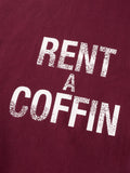 RENT A COFFIN HOODIE - BURGUNDY