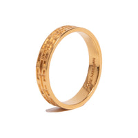 H CHAIN RING - BRASS GOLD PLATED