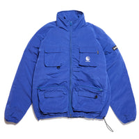 REVERSIBLE ARMY CARGO PUFF JACKET - DEEP BLUE