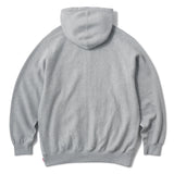 ARCH LOGO FULL ZIP HOODIE - HEATHER GREY