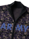 ARMY ZIP SWEATER - BLACK