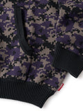 ARMY ZIP SWEATER - BLACK