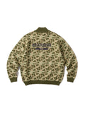 ARMY ZIP SWEATER - ARMY GREEN