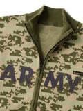 ARMY ZIP SWEATER - ARMY GREEN