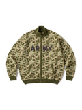 ARMY ZIP SWEATER - ARMY GREEN