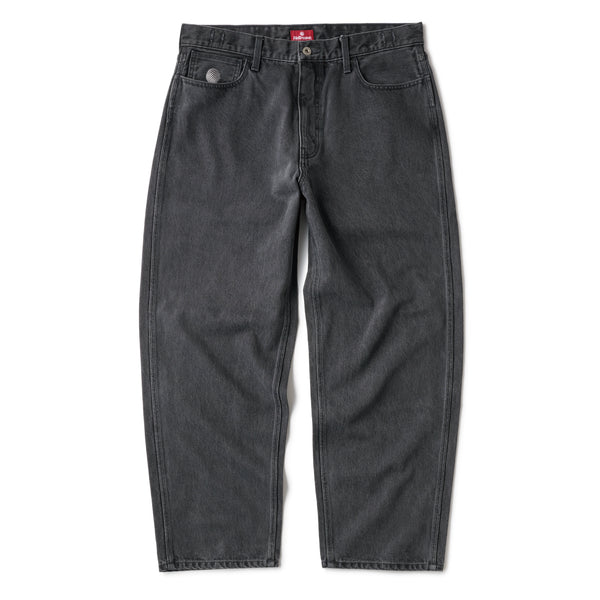 BAGGIE DENIM PANTS - WASH BLACK