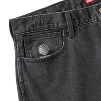 BAGGIE DENIM PANTS - WASH BLACK