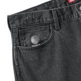 BAGGIE DENIM PANTS - WASH BLACK