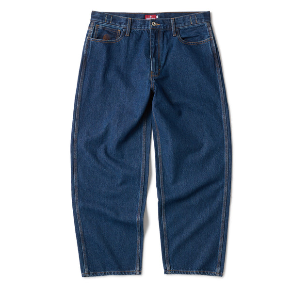 BAGGIE DENIM PANTS - MIDDLE WASH INDIGO