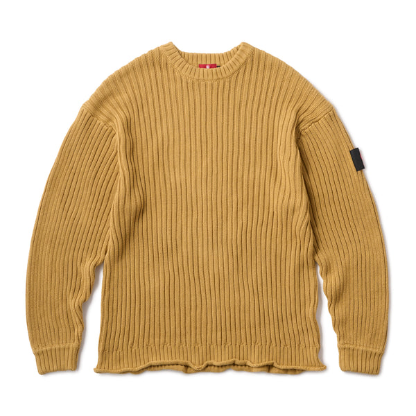 BIG RIB CREW KNIT - COYOTE