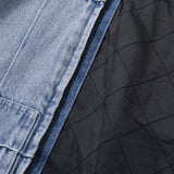 BLOCK DENIM JACKET - LIGHT INDIGO