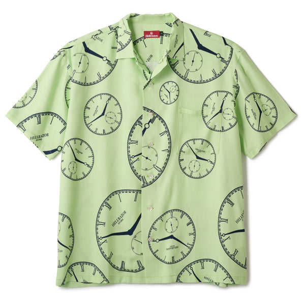 CLOCK WORK SHIRT - LIME GREEN