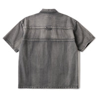 DENIM ZIP SHIRT - BLACK