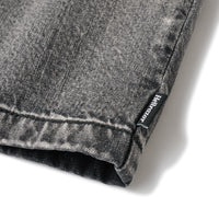 DENIM ZIP SHIRT - BLACK
