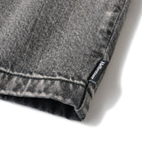 DENIM ZIP SHIRT - BLACK